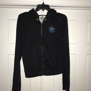 👑4 for $25👑 PINK by VS black zip-up hoodie